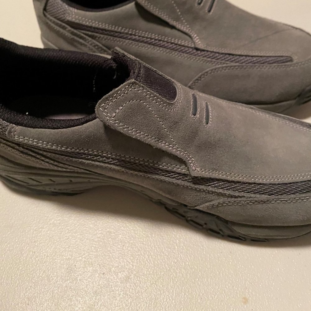 EUC Faded Glory Slip on casuals Size 12 -Dark Grey